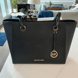 NWT Michael Kors black tote. Never used. Tags attached.